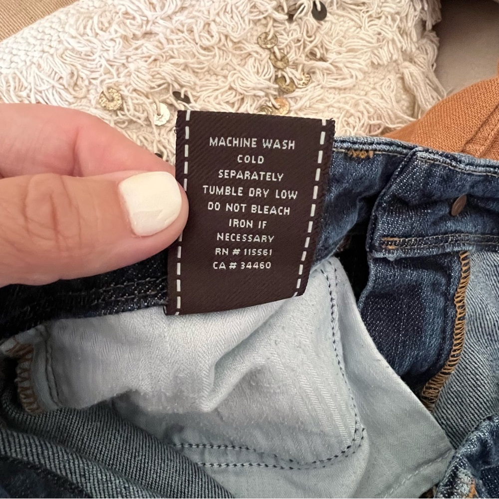 7 FOR ALL MANKIND Flynt Denim Jeans Womens SIZE‎ 28 low rise bootcut y2k western - Picture 5 of 7